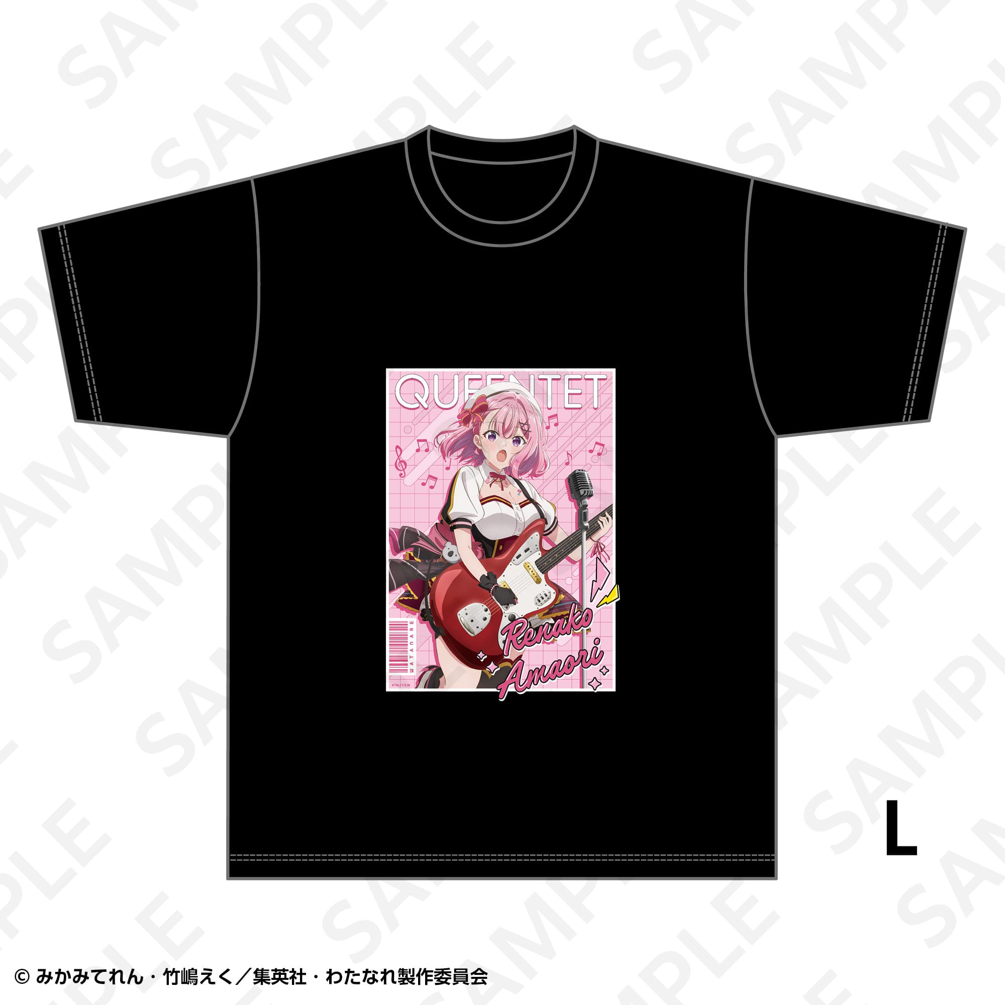 Ｔシャツ　バンドＶｅｒ．　甘織れな子　Ｌ