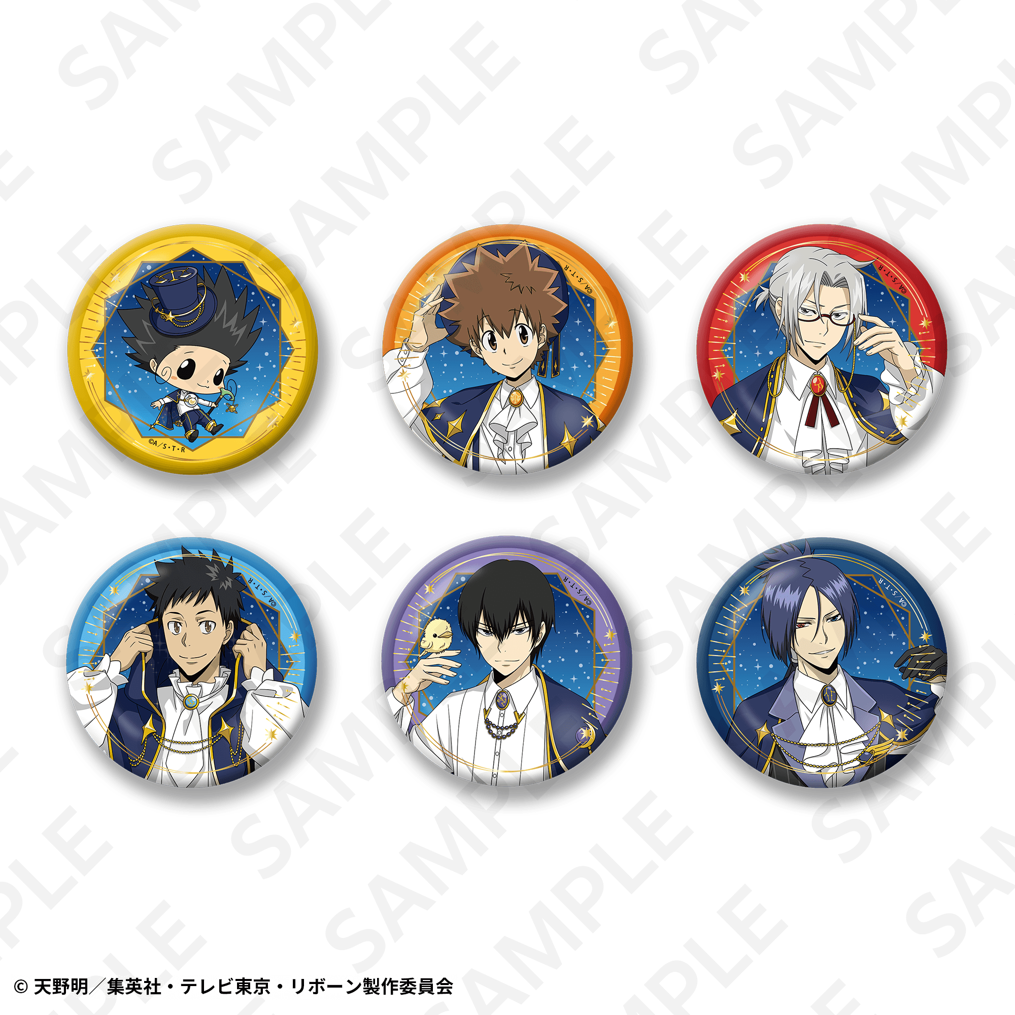 トレーディング箔押し缶バッジ　星座Ｖｅｒ．（全６種）