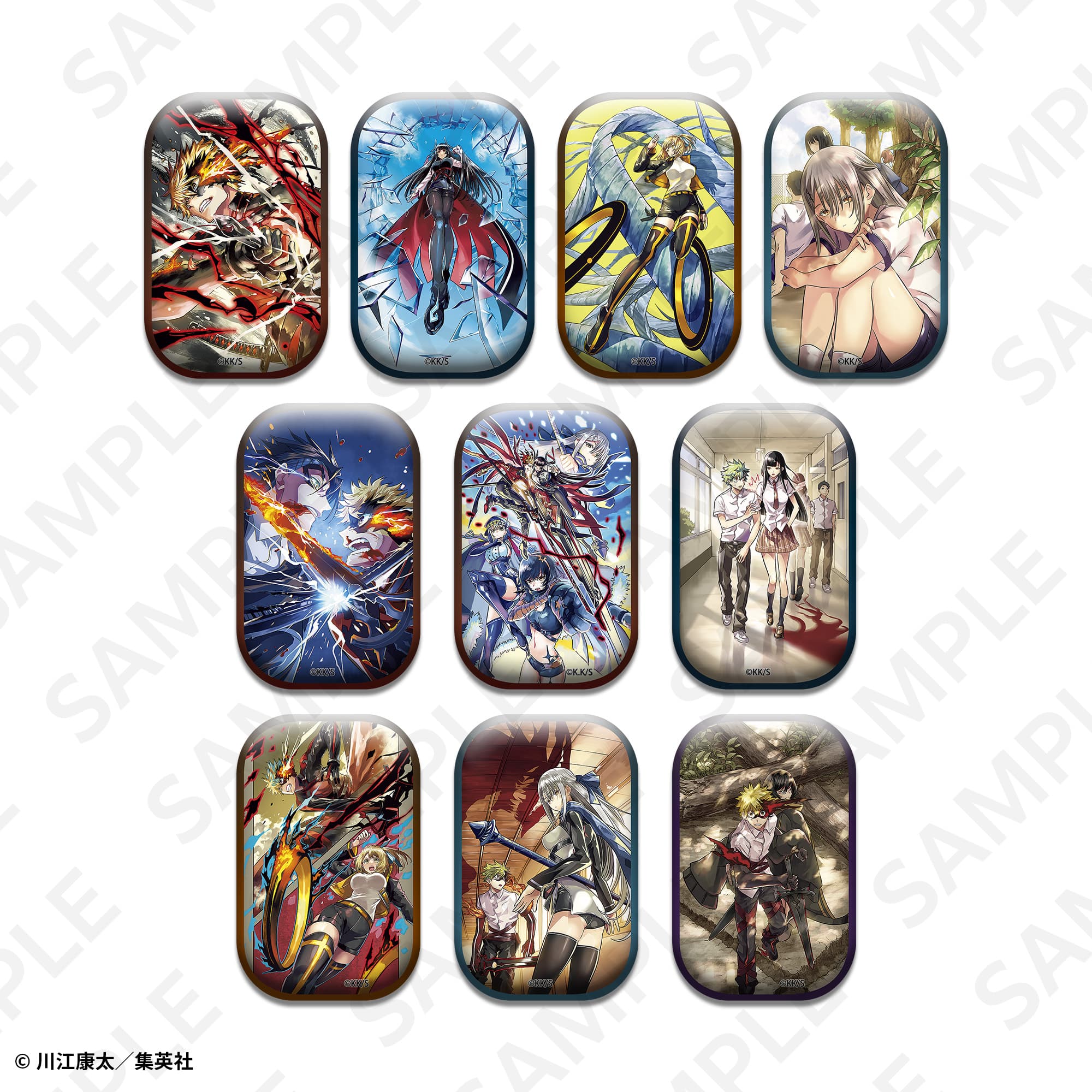 トレーディングスタンド付きスクエア缶バッジ　コンプリートセット