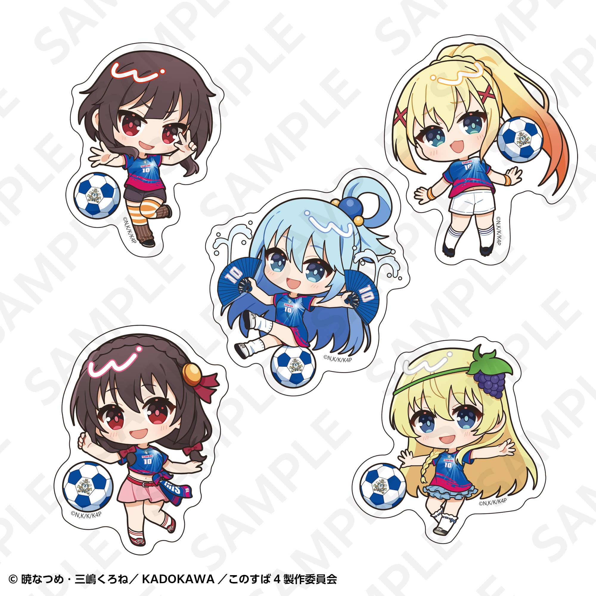ステッカーセット　サッカーユニフォームｖｅｒ．
