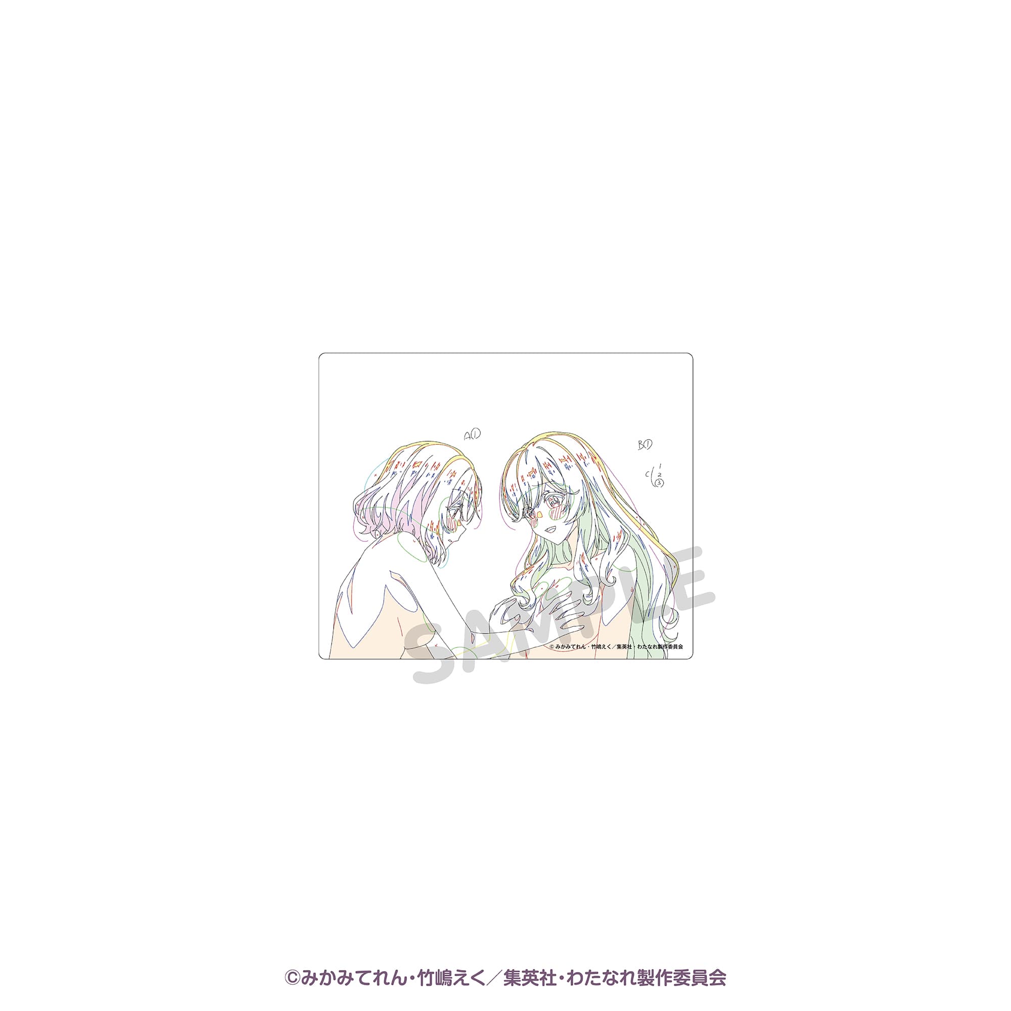 トレーディングアクリルカード（１０点セット） アニメ原画