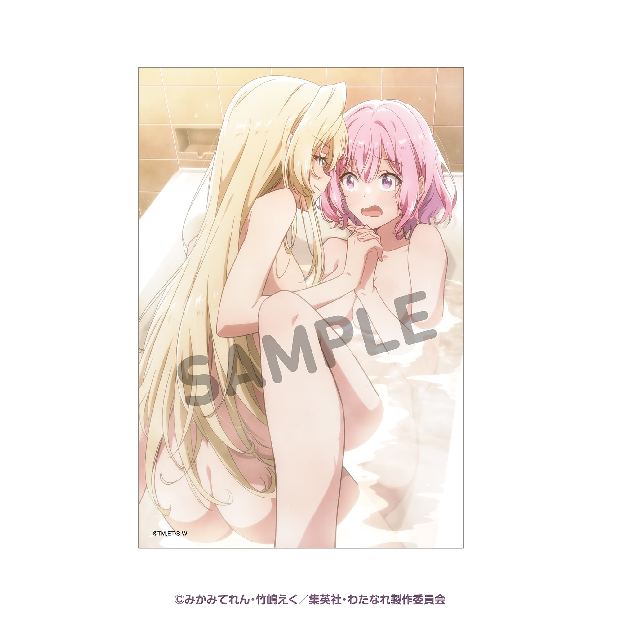 A6ミニアクリルボード　お風呂　甘織れな子＆王塚真唯