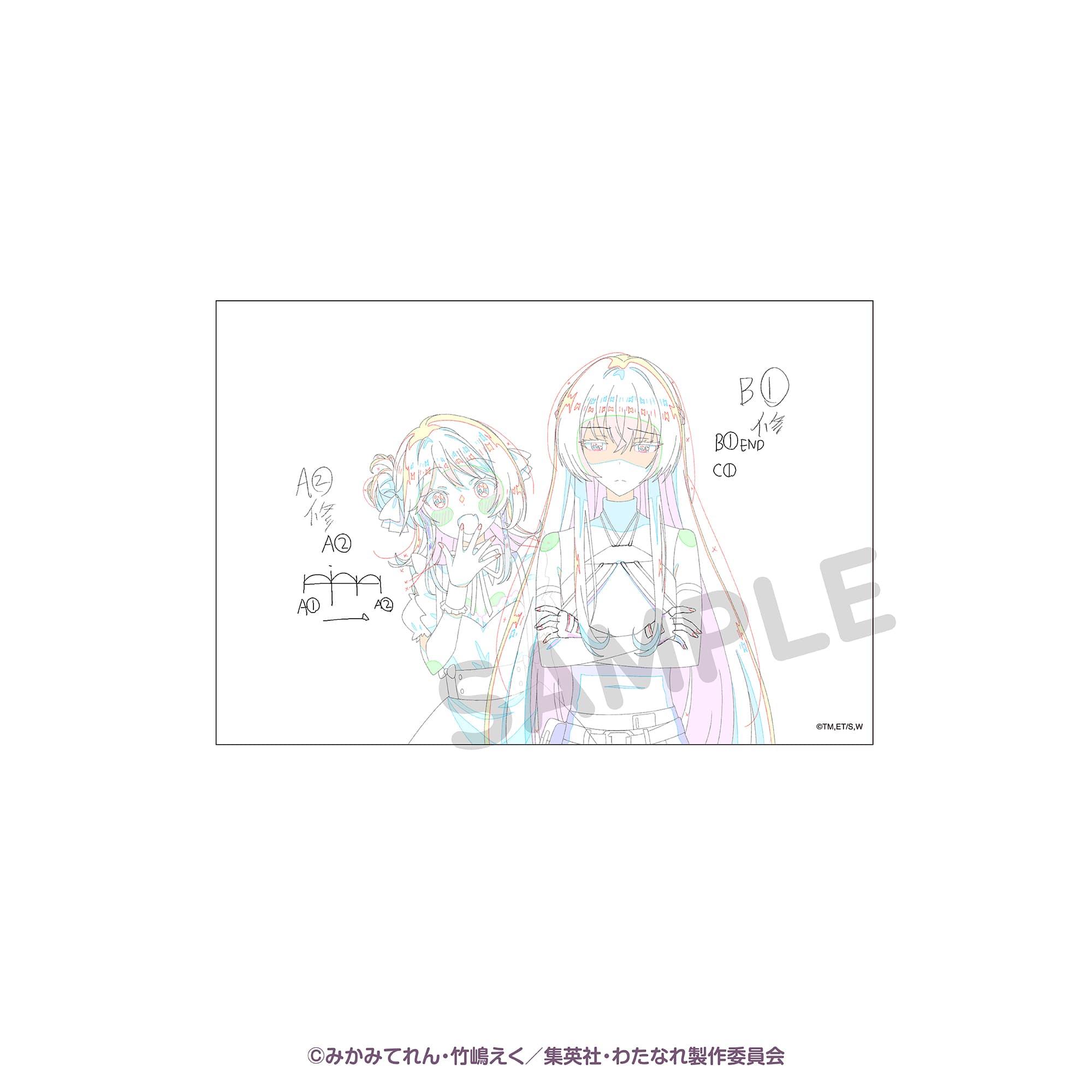 A6ミニアクリルボード アニメ原画H