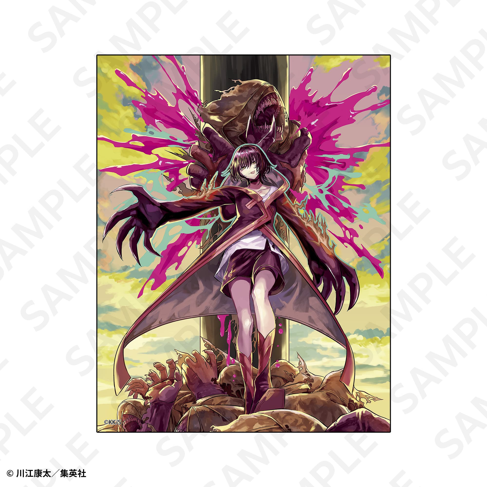 キャンバスボード 単行本4巻表紙イラスト